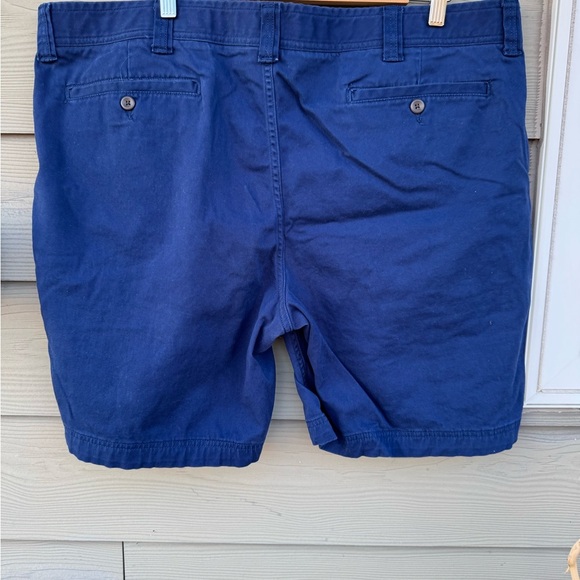 St. John's Bay Blue Flat Front Shorts - Picture 2 of 5